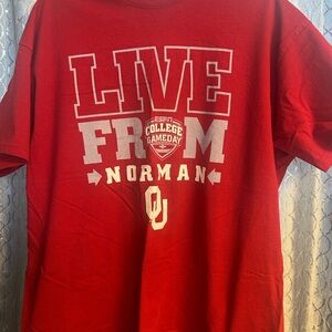 Red ESPN College Gameday T-Shirt OU